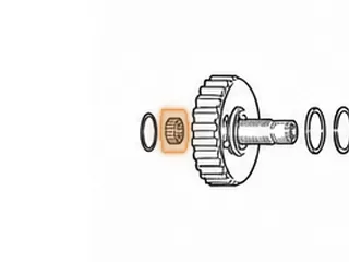 Cage Bearing, 095/096/097/098 3-4 Clutch Hub To Drive Hub — Part # 75217A