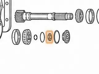 Bearing W/Races, 095/096/098 Rear Planet Ring Gear To Collar/Nut — Part # 75272A