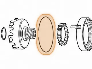 Snap Ring, 095/096/097/098 Holds Center Support In Case — Part # 75883A