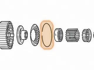 Snap Ring, 095/096/097/098 Holds Beveled Spring In — Part # 75860A