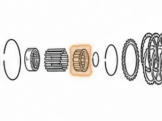 Retainer, 095/096/097/098 3-4 Clutch Spring (Top) — Part # 75981A