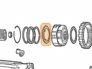 Washer, A40/A40D/A42D/A42DL Front Planet (2.760”OD) (2 Tab, Plastic) — Part # 57235A