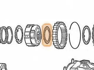Washer, A40/A40D/A41/A42D/A42DL/A44D/A44DL Front Planet (Rear) (2.875”OD) (4 Tab, Steel) — Part # 57238A