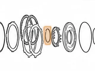 Snap Ring, A40 Series Holds Coast Clutch Retainer In Center Support — Part # 57871A