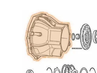 Bell Housing, A41 (Top Bolts 4 1/2”) (Cast # 8919) (Starter At 10:00) — Part # 57750B