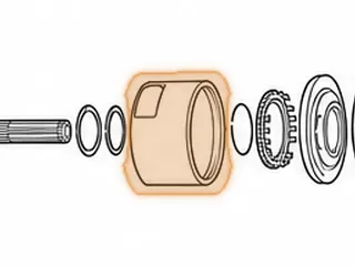 Tube, A40/A41/A42D/A42DL Brake Apply (Tin) (3 1/8” Tall) — Part # 57958A