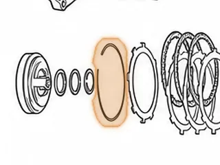 Snap Ring, A40 Series Holds Overdrive Pressure Plate In Overdrive Case — Part # 57861C