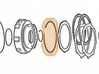 Snap Ring, A40 Series Holds Coast Clutch Pressure Plate In Center Support — Part # 57869A