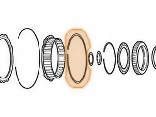 Snap Ring, A40 Series Holds Overdrive Clutch Hub In Overdrive Direct Drum — Part # 57864C