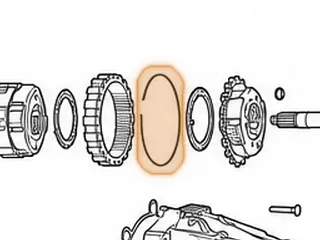 Snap Ring, A40 Series Holds Front Ring Gear InOutput Shaft — Part # 57882A