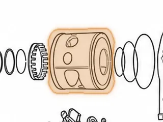 Piston, AWTR60SN (09D) B2/Low/Reverse Clutch Apply (5 11/16”Tall)(22 Spring Pockets) 2002-Up — Part # 235966A