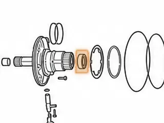 Ball Brg, AWTR60SN (09D) (Cast # DB503705W)(.535”Tall)(1.700”OD) 2002-Up — Part # 235210A