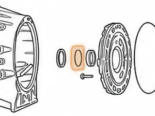 Snap Ring, AWTR60SN (09D) Holds Brg To Pump (2.175”OD) (1.890”ID)(.058”Thick) (Hookes Ends) 2002-Up — Part # 235870A