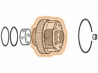 Planet, AWTR60SN (09D) Sungear/Shell To Rear Ring Gear (Rear)(3 Double Gears)(51 Large Splines) 2002-Up — Part # 235584A