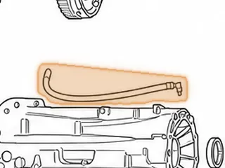 Hose, AWTR60SN (09D) Case (18 1/2” Long)(Rubber) 2002-Up — Part # 235162A