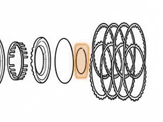 Snap Ring, AWTR60SN (09D) Hold Piston To Drum (.047”Thick) (3.020”OD)(2.730”ID)(Angled Edges) 2002-Up — Part # 235879A