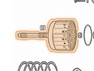 Drum W/Shaft, 6R80 Overdrive Clutch Drum (E Clutch)… — Part # 49550F