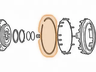 Snap Ring, 09G Holds Low/Reverse Clutch (B2) Spring Retainer In Case (.062”Thick) (7 1/16”OD) 2003-Up — Part # 265886A