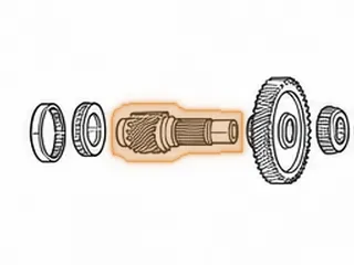 Pinion, 09G (15 Teeth, 4 Groove) (6 1/4”Long) 2003-Up — Part # 265730A