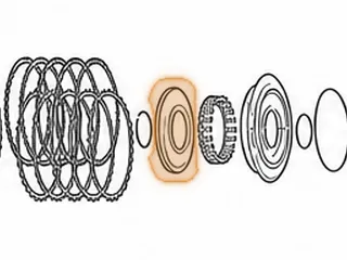 Retainer, 09G 1-2-3-4 Clutch (K1) Return Spring (Bonded)(4.632”OD)(Has 4 Notches Cut Into The ID) 2003-Up — Part # 265982A