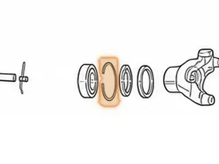 Snap Ring, 1000/2000 Allison Holds Bearing # 272 In Extension Housing (.110” Thick, 3.705”OD) (With 2 Eyelets) 2000-Up — Part # 116895A
