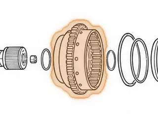 Drum, 1000/2000 Allison C1/C2 Clutch (With Reluctor Ring)(Non PTO Type) 2005-Up — Part # 116554BA
