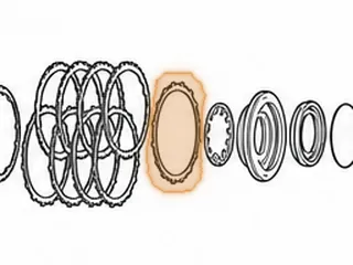 Plate, 10R80/10L80/10L90 Forward (E) Clutch (Bottom) (10/15Teeth)(6.623”OD)(.117”Thick) — Part # 164153A