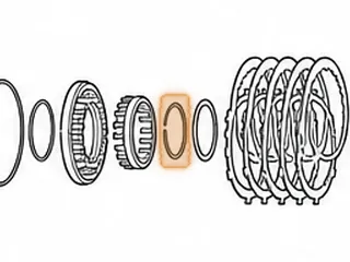 Snap Ring, A340 Holds Direct Clutch Retainer In Drum — Part # 97879