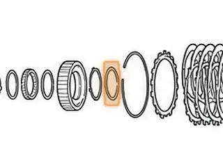 Washer, A340 One Way Clutch To 2nd Brake Support (Plastic) 4 Notches On OD (2 7/8”OD) — Part # 97247