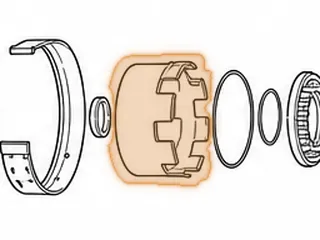 Drum, A340 Direct (6 Teeth Steels) 5”OD Piston (3/4” From Piston To Top Of the Snap Ring Groove) — Part # 97555C