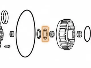 Bearing W/Race, A340 Stator (.130”) 1.975”OD (1.136”ID) — Part # 97211