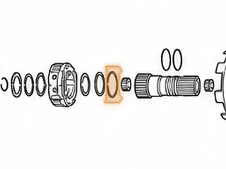 Snap Ring, A340 Holds Shell To Sun Gear (Front) Round Wire (.090” Thick) — Part # 97887