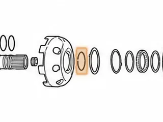 Snap Ring, A340 Holds Shell To Sun Gear (Rear) Flat (.049” Thick) — Part # 97886