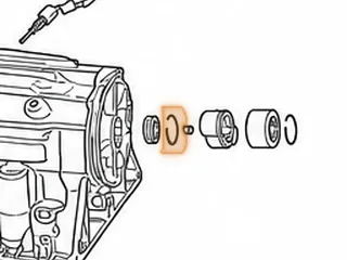 Snap Ring, A340 Holds Speed Sensor To Output Shaft — Part # 97895