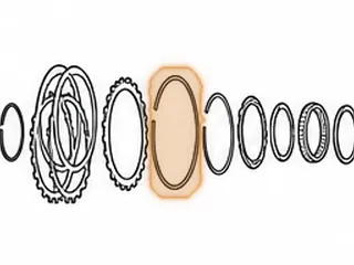 Snap Ring, A340 Holds Overdrive Direct Clutch Pressure Plate In 1985-Up (5 5/16”OD) 245” Thick ID To OD… — Part # 97864