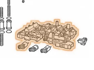 Valve Body, A340 (3 Solenoid) (Uses 2 Tubes To Case)(Cast # 8930 On Case Side And Cast # 8931 On Filter Side) — Part # 97740AA