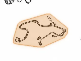 Wire Harness, A340 Internal (4 Connectors With Case Connector) Case Connector Is Rectangle With 5 Prongs (With Bracket) — Part # 97446B