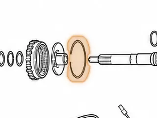 Snap Ring, A340 Holds Rear Hub To Rear Ring Gear (4 7/16”OD) — Part # 97889