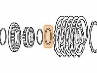 Washer, A340 Forward Drum To Direct Drum (Plastic) 3 Tab (2 7/8”OD) — Part # 97229