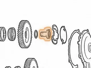 Bolt W/Washer, A604 Holds On Output Gear (1/4” Thick) 1989-E91 — Part # 92795