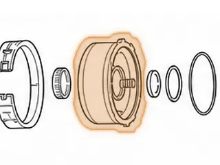 Drum, A904/A500 Direct (5 Clutch) 2 Bushing (Outer O-Ring #337 Goes On The Piston) 1992-Up (Can Use 12555CAK) — Part # 12555B