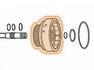 Drum, A904 Forward (W/2 Ring, 27 Spline Input Shaft) (4 Clutch) 1975-77 — Part # 12554BK