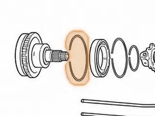 Snap Ring, A500 Overdrive Ring Gear To Output Shaft — Part # 12868