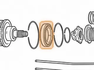 Ball Bearing, A500 Output Shaft (Front) (2.750”ID) (W/Snap Ring Groove) — Part # 12271