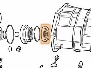 Ball Bearing, A904 Output Shaft (Rear) (1.150”ID) (W/Snap Ring Groove) — Part # 12272