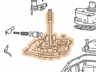 Valve Body, 42RLE (Less Solenoid Pack) With PRNDL Switch (Cast # 4659463 or 4659468)… — Part # 62740CA