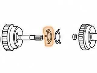 Washer, 42RLE Underdrive Hub To Overdrive Hub (5 Tab) .050” Thick (1.335”ID) — Part # 82220A