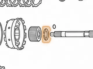 Bearing & Race, A450-43LE Rear Sungear To Hub (2.084”OD) (.108” Thick) 1998-Up — Part # 141246A
