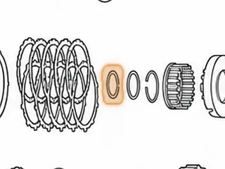 Bearing & Race, A450-43LE Forward Hub To Direct Drum (2.038”OD) 1998-Up (Use 141232A) — Part # 141234A