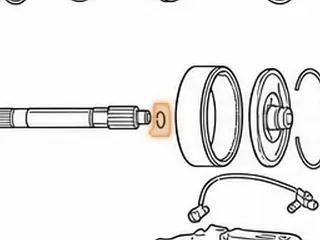 Snap Ring, A450-43LE Holds Rear Ring Gear Hub To Input Shaft (1.078”OD) (.059”) 1998-Up — Part # 141888A